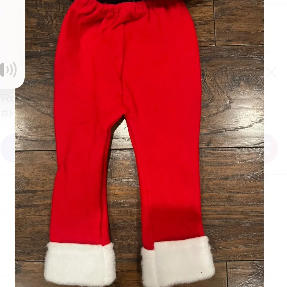 Kids' Classic Red Santa Costume with Hat